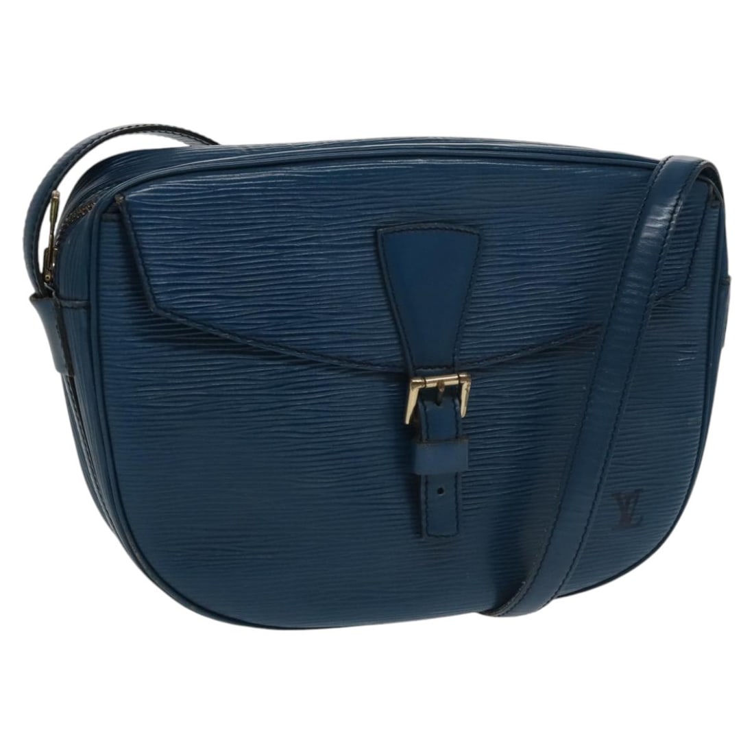 LOUIS VUITTON Epi June Feuille Shoulder Bag Blue M52155 Made in France: LOUIS VUITTON Epi June Feuille Shoulder Bag Blue M52155 Made in France Introducing the LOUIS VUITTON Epi June Feuille Shoulder Bag, a stylish and functional accessory crafted from durable Epi leather