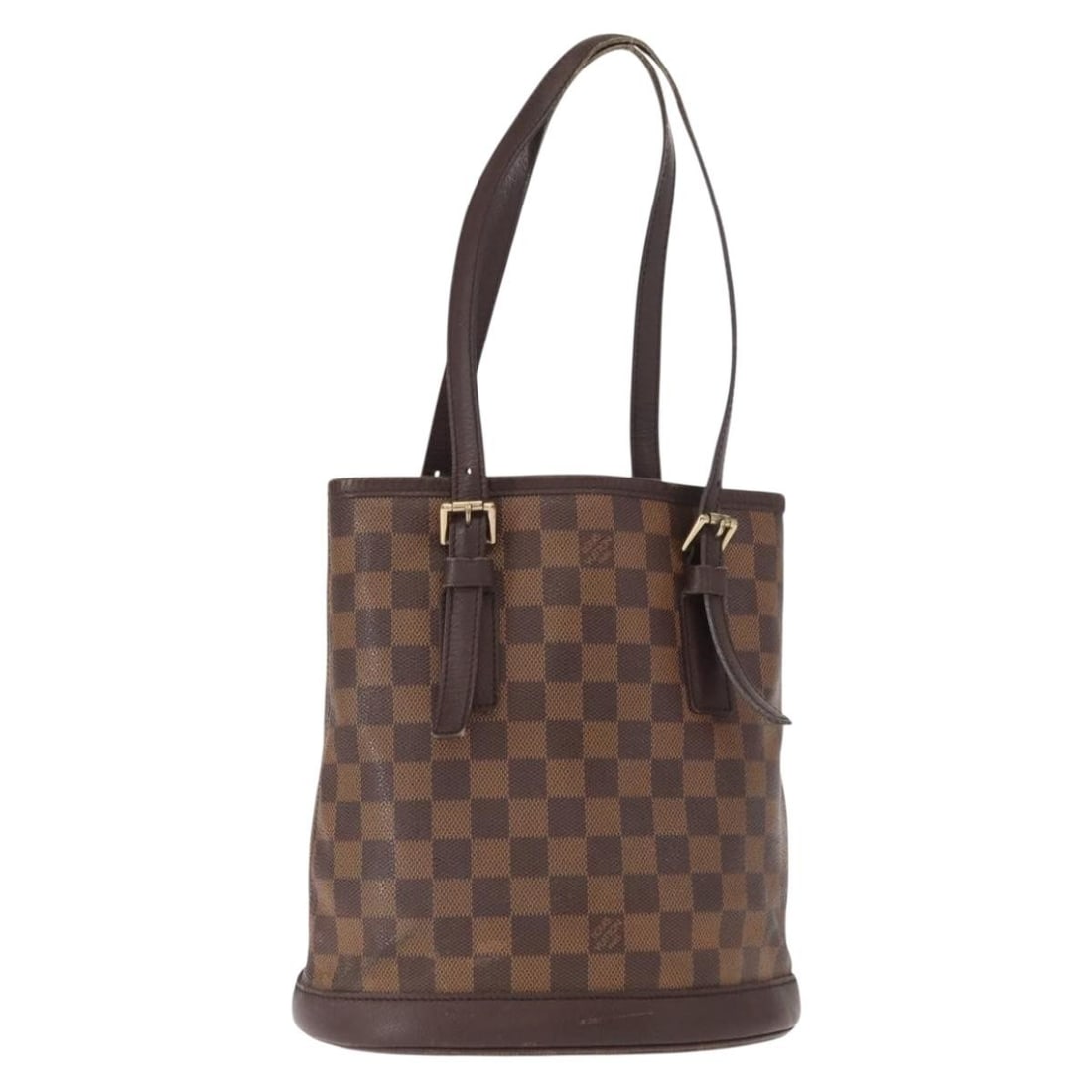 Louis Vuitton Marais Damier Ebene Canvas Shoulder Bag N42240 France: Louis Vuitton Marais Damier Ebene Canvas Shoulder Bag N42240 France This is a Louis Vuitton Marais shoulder bag crafted from Damier Ebene canvas. The bag features a structured silhouette, adjustable s
