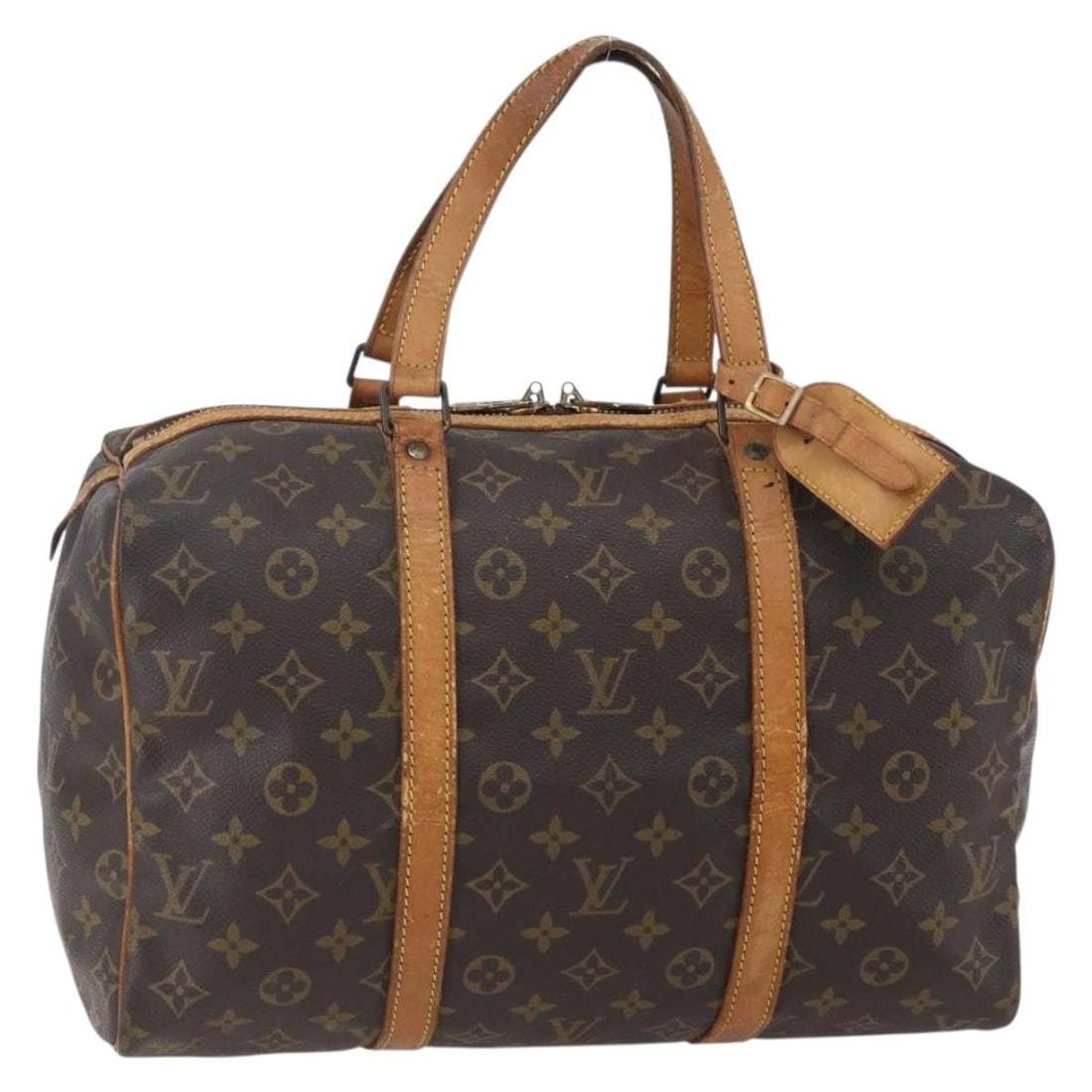 LOUIS VUITTON Monogram Sac Souple 35 Boston Bag M41626 with Name Tag: LOUIS VUITTON Monogram Sac Souple 35 Boston Bag M41626 with Name Tag The LOUIS VUITTON Monogram Sac Souple 35 Boston Bag is a stylish and iconic accessory crafted from durable Monogram Canvas. This ba