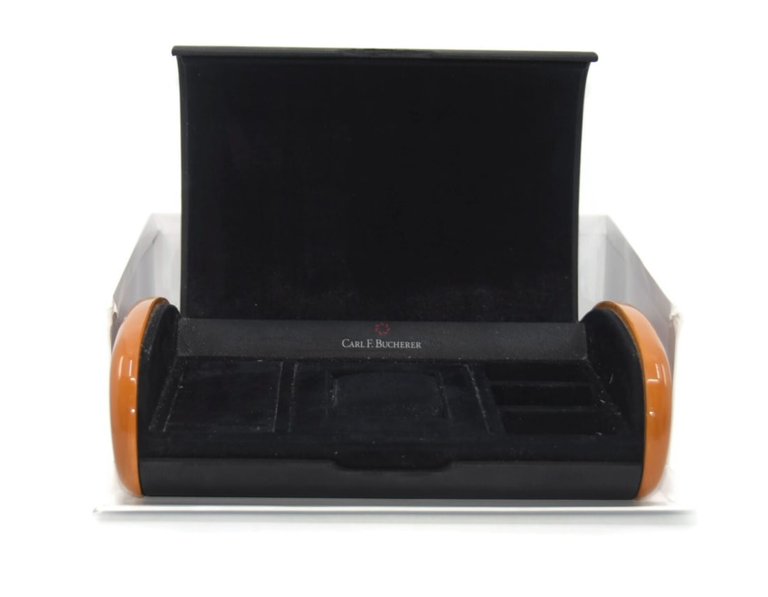 Authentic Carl F Bucherer Presentation Watch Box 10 x 8 x 3 Inches: Authentic Carl F Bucherer Presentation Watch Box 10 x 8 x 3 Inches This elegant presentation box from Carl F. Bucherer is designed for storing and showcasing a single watch. Crafted with attention to