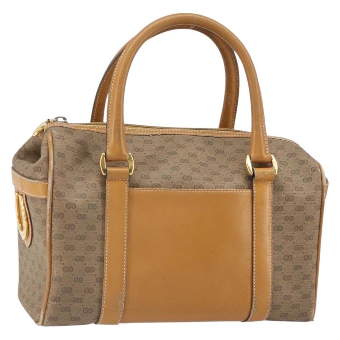 Micro GG Supreme Beige Gold PVC Handbag by Gucci Model 000 084 0158: Micro GG Supreme Beige Gold PVC Handbag by Gucci Model 000 084 0158 This is a Gucci Micro GG Supreme hand bag crafted from beige and gold PVC leather with Micro Small GG canvas accents. The bag featur