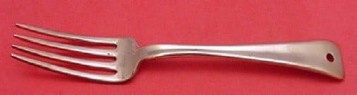 Rare Tiffany & Co Lap Over Edge Plain Copper Fork 6 3/4": Rare Tiffany & Co Lap Over Edge Plain Copper Fork 6 3/4" Discover this exquisite Lap Over Edge Plain Fork by Tiffany & Co., crafted between 1850-1899. This rare one-of-a-kind piece measures 6 3/4" and