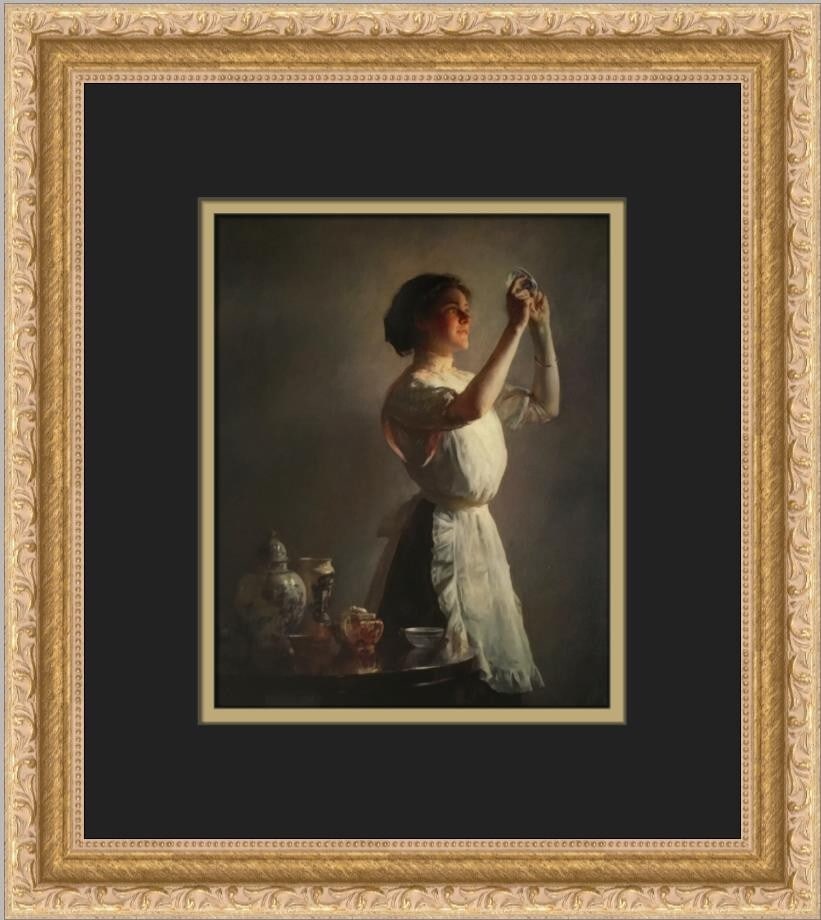 Joseph DeCamp The Blue Cup Custom Framed Art Print 1987: Joseph DeCamp The Blue Cup Custom Framed Art Print 1987 Discover the charm of Joseph DeCamp's 'The Blue Cup,' a beautifully crafted custom framed print that brings a touch of expressionism, impression