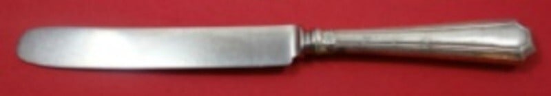 Durgin-Gorham Fairfax Sterling Silver Knife 8.625 Blunt Latema Blade: Durgin-Gorham Fairfax Sterling Silver Knife 8.625 Blunt Latema Blade Introducing the Fairfax by Durgin-Gorham Sterling Silver Knife, featuring a blunt Latema blade and measuring 8 5/8 inches. This exq