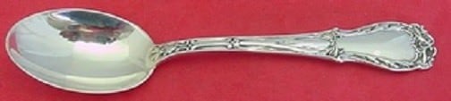 Kirk Quadrille Sterling Silver 6 Inch Teaspoon: Kirk Quadrille Sterling Silver 6 Inch Teaspoon This exquisite 6" teaspoon, part of the Quadrille pattern by Kirk, showcases the elegance of sterling silver craftsmanship. The spoon is not monogrammed,