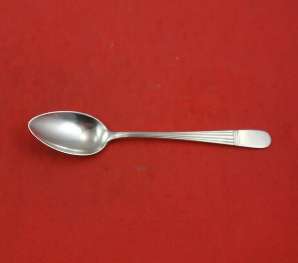 Watson Dorian Sterling Silver Junior Spoon 5 1/4 Inch Heirloom: Watson Dorian Sterling Silver Junior Spoon 5 1/4 Inch Heirloom This exquisite Dorian junior spoon is crafted from high-quality sterling silver by the renowned maker Watson. Measuring 5 1/4 inches, thi