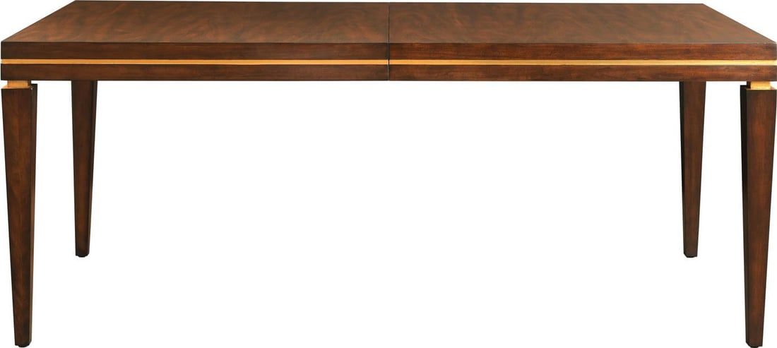 Port Eliot Italian Mahogany Dining Table with Gold Gild Accents (1 of 1)