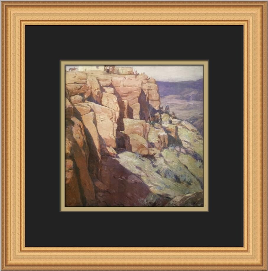 Hopi Rain Dance by Carl O Borg Custom Framed Art Print: Hopi Rain Dance by Carl O Borg Custom Framed Art Print This captivating custom framed print titled 'Hopi Rain Dance' by artist Carl O Borg showcases a harmonious blend of contemporary art styles inclu