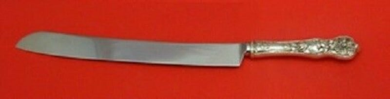 Watson Wild Rose Sterling Silver Wedding Cake Knife 12 Inch Custom Made: Watson Wild Rose Sterling Silver Wedding Cake Knife 12 Inch Custom Made Celebrate your special day with the elegance of the Wild Rose wedding cake knife by Watson. This stunning piece features a custo