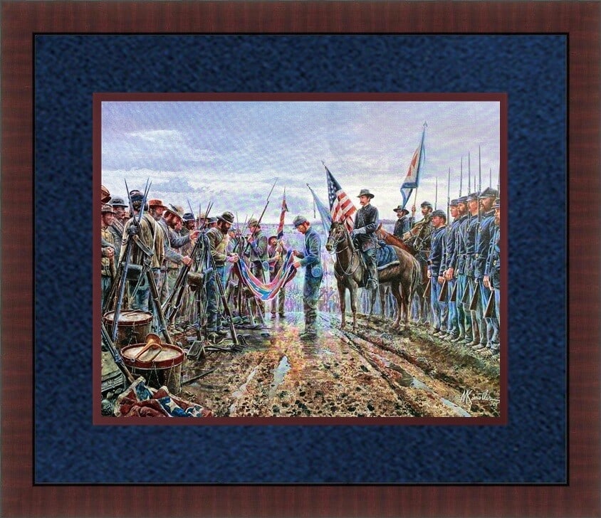 Mort Kunstler Salute of Honor Civil War Print Custom Framed Art: Mort Kunstler Salute of Honor Civil War Print Custom Framed Art This Mort Kunstler Civil War print titled 'Salute of Honor' captures the essence of historical realism, showcasing a significant moment