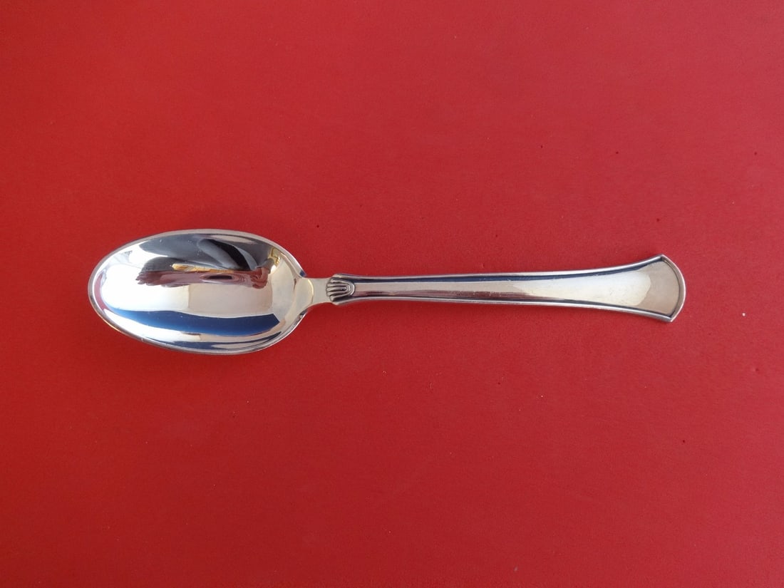 Hans Hansen Koldring Arvesolv #5 Sterling Silver Teaspoon 5 5/8": Hans Hansen Koldring Arvesolv #5 Sterling Silver Teaspoon 5 5/8" This exquisite teaspoon features the Koldring aka Arvesolv #5 pattern by renowned Danish silversmith Hans Hansen. Crafted from high-qua