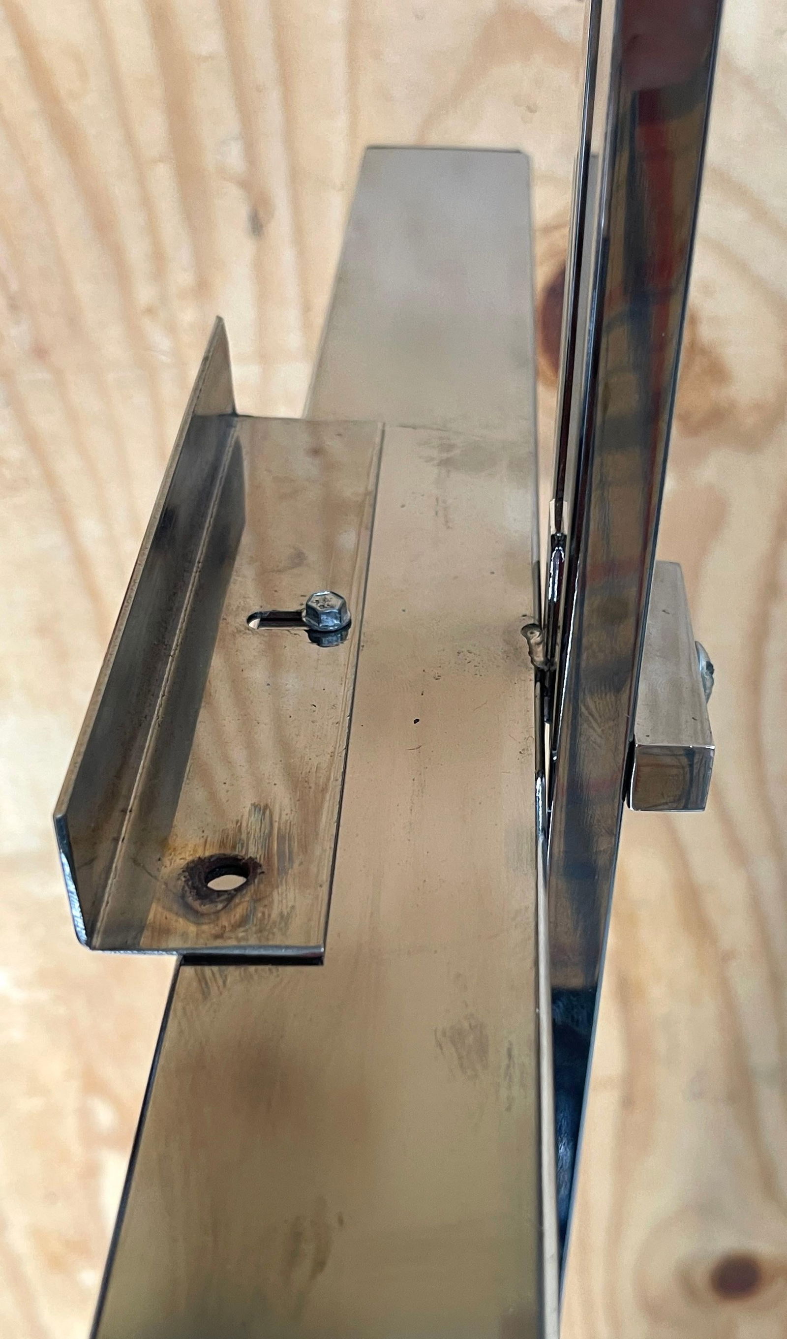 Milo Baughman Style 1980s Chrome Adjustable Easel - 14