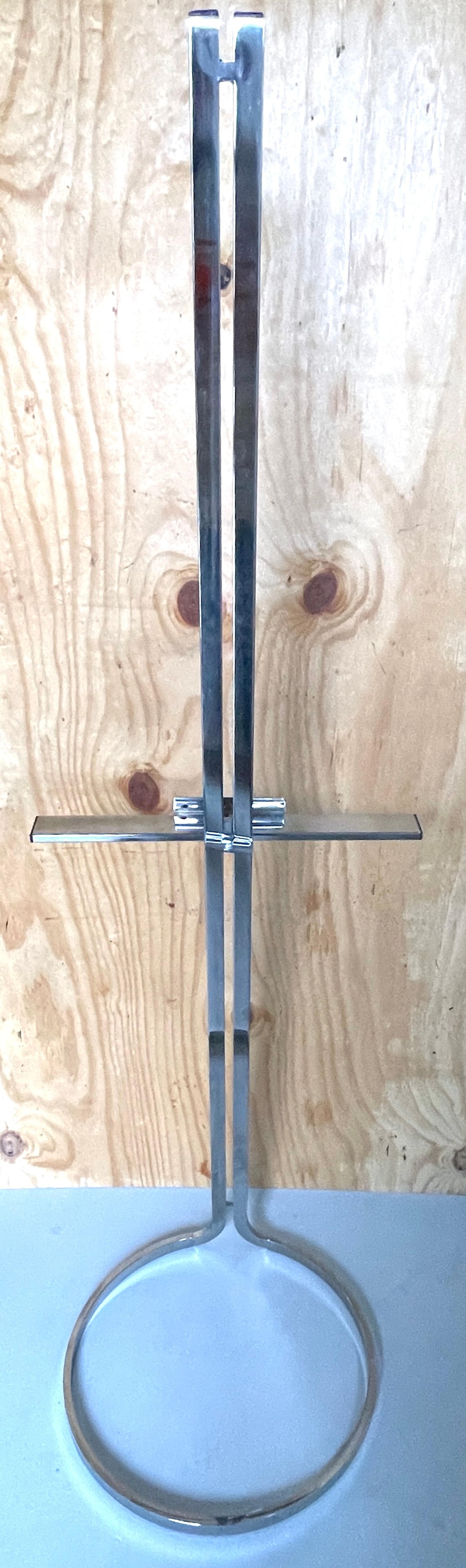 Milo Baughman Style 1980s Chrome Adjustable Easel - 7