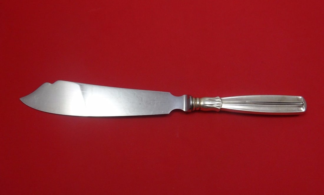 W&S Sorensen Lotus Sterling Silver Cake Ice Cream Knife 11" (1 of 1)
