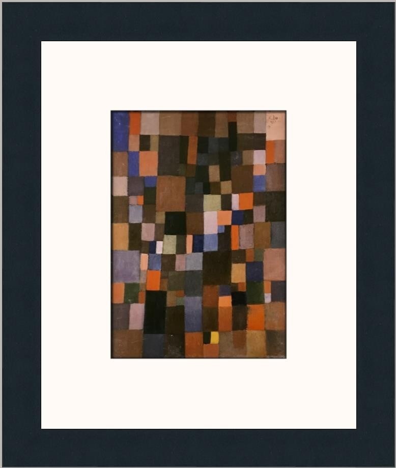 Paul Klee Harmony of Rectangles Custom Framed Art Print 2003: Paul Klee Harmony of Rectangles Custom Framed Art Print 2003 This exquisite custom framed print titled "Harmony of Rectangles" by Paul Klee showcases the artist's distinctive expressionism style. Meas