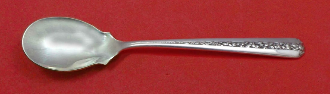 Towle Sterling Silver Ice Cream Spoon Rambler Rose 5.5 Inch Custom Made: Towle Sterling Silver Ice Cream Spoon Rambler Rose 5.5 Inch Custom Made This custom-made ice cream spoon features the elegant Rambler Rose pattern by Towle. Crafted from fine sterling silver, it measu