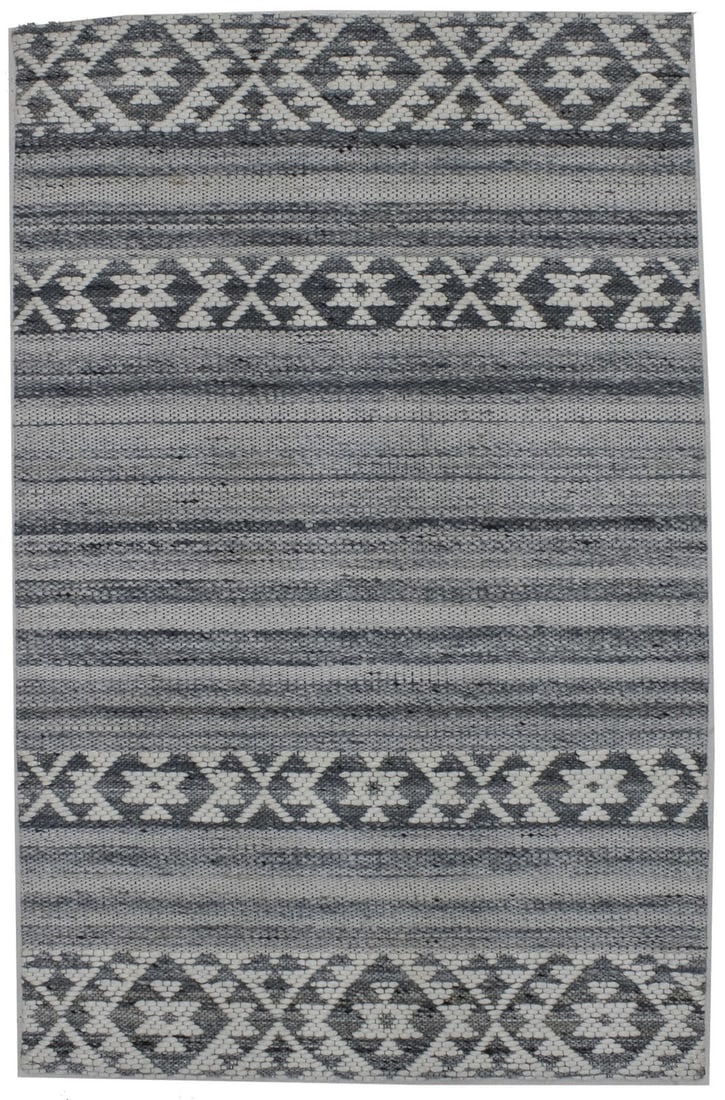 Hand-Tufted Wool Modern Tribal Geometric 2x3 Area Rug (1 of 12)