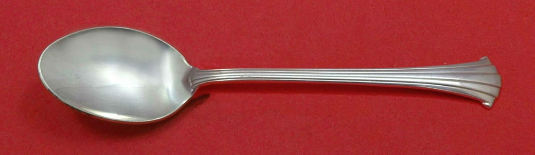 Gorham Newport Scroll Sterling Silver Custom Infant Feeding Spoon 5 3/4": Gorham Newport Scroll Sterling Silver Custom Infant Feeding Spoon 5 3/4" This exquisite infant feeding spoon by Gorham showcases the elegant Newport Scroll pattern. Crafted from high-quality sterling