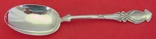 Mayer Sterling Silver Serving Spoon Nineteen O Nine Art Nouveau 8": Mayer Sterling Silver Serving Spoon Nineteen O Nine Art Nouveau 8" This exquisite serving spoon features the elegant Nineteen O Nine pattern by Mayer, crafted from high-quality sterling silver. With a