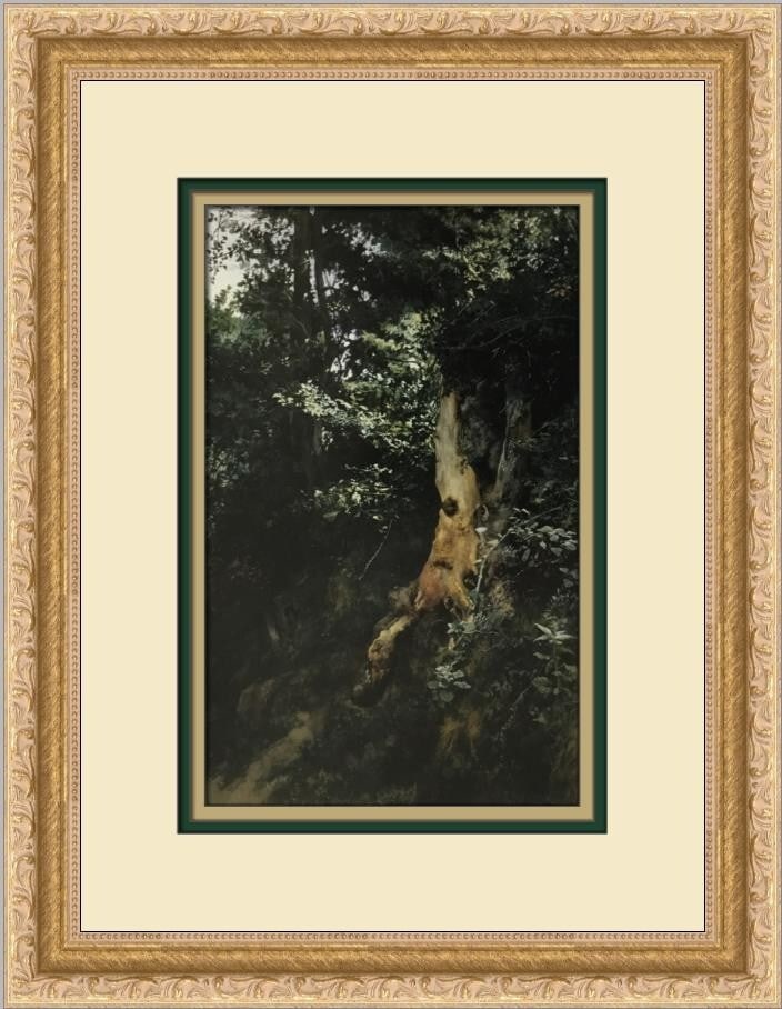 Jose Jiminez Aranda The Old Tree Trunk Custom Framed Print 15 x 12: Jose Jiminez Aranda The Old Tree Trunk Custom Framed Print 15 x 12 This beautiful custom framed print titled 'The Old Tree Trunk' by artist Jose Jiminez Aranda captures a stunning realism style. Measu