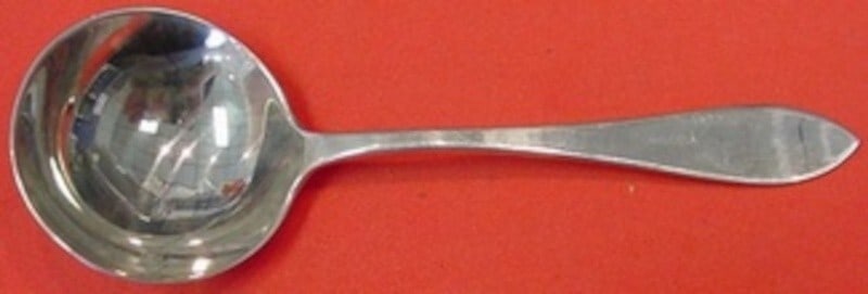 Dominick & Haff Pointed Antique Sterling Silver Bouillon Soup Spoon 5 1/4 (1 of 2)