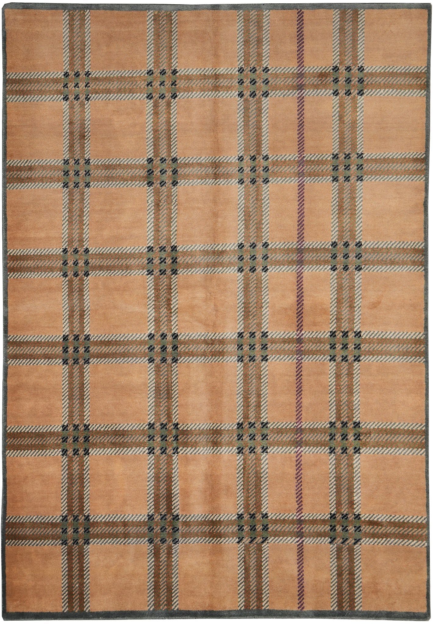 Hand-Knotted 5.5 x 8 Wool Contemporary Rug Modern Design (1 of 11)