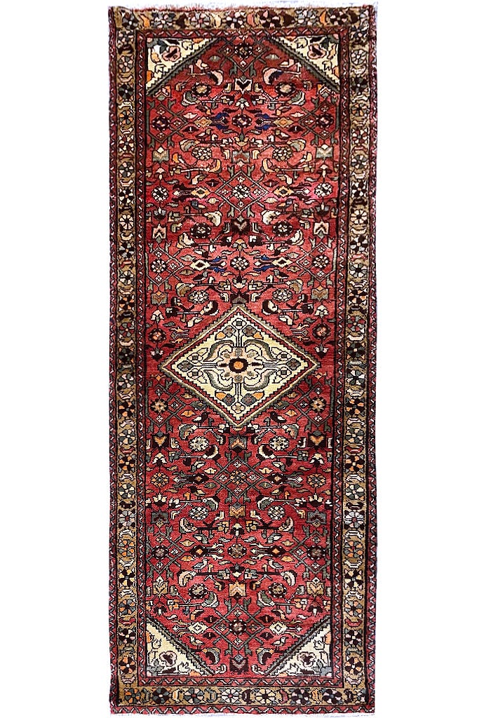 Persian Tribal Hamadan Wool Runner 3.6 x 9.9 ft Premium Quality (1 of 11)