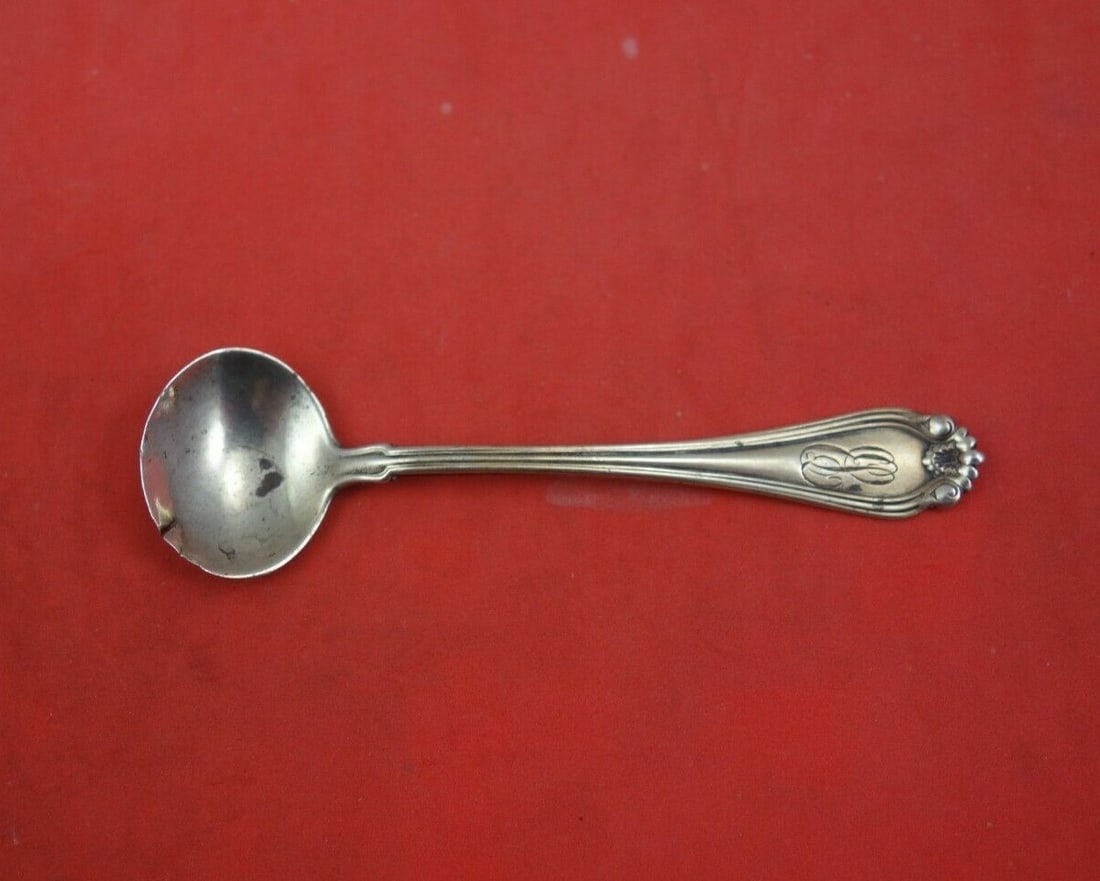 Dominick & Haff Century Sterling Silver Salt Spoon Master 3 3/8 In: Dominick & Haff Century Sterling Silver Salt Spoon Master 3 3/8 In This exquisite salt spoon is a master piece from the Century pattern by Dominick & Haff, crafted from high-quality sterling silver. M