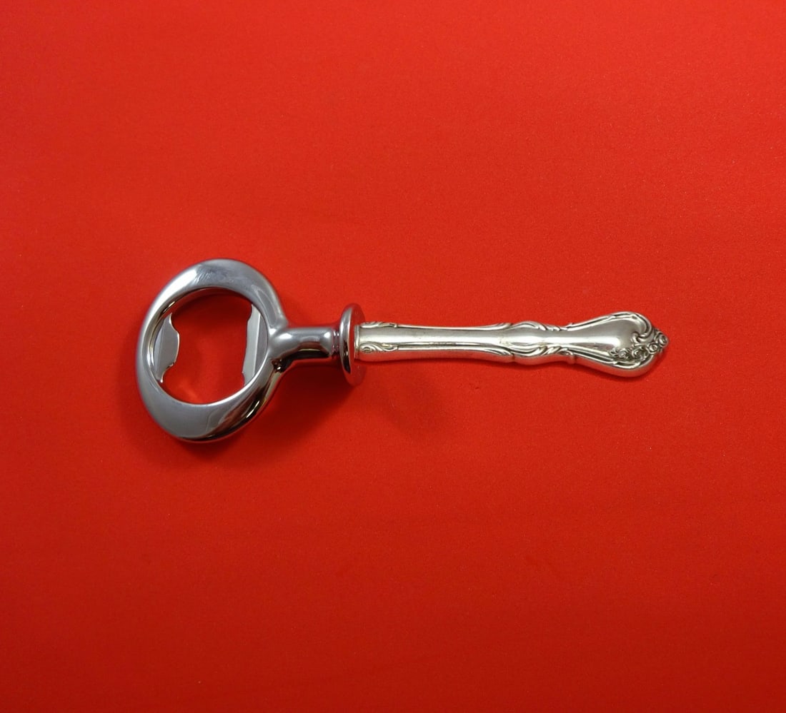 Reed & Barton Rose Cascade Sterling Silver Bottle Opener Custom Made 6": Reed & Barton Rose Cascade Sterling Silver Bottle Opener Custom Made 6" Introducing the exquisite Rose Cascade Bottle Opener by Reed & Barton, crafted from sterling silver with a hollow handle and a c