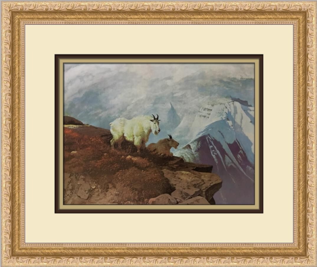 John Clymer Windswept Custom Framed 1977 Print Landscape Art: John Clymer Windswept Custom Framed 1977 Print Landscape Art Introducing the "Windswept" custom framed print by renowned artist John Clymer, capturing a stunning landscape with a blend of Impressionis