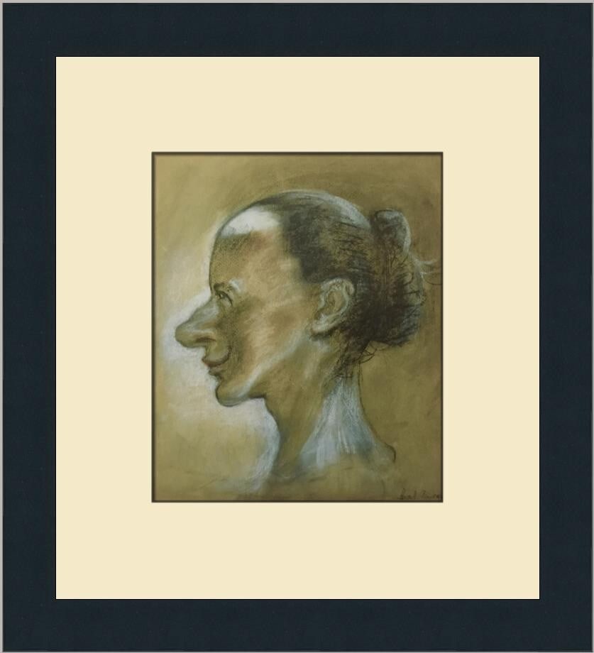 Isabel Bishop Self-Portrait Caricature Framed Print 12 x 12 Modernism: Isabel Bishop Self-Portrait Caricature Framed Print 12 x 12 Modernism This stunning custom framed print features Isabel Bishop's captivating Self-Portrait Caricature, an exemplary piece of modernism c