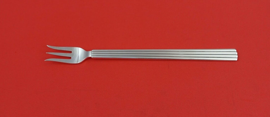 Georg Jensen Bernadotte Sterling Silver Cocktail Fork 6 1/4" (1 of 2)