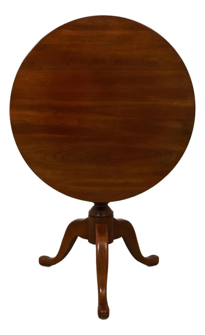 Pennsylvania House Cherry Tilt Top Table with Queen Anne Legs (1 of 10)