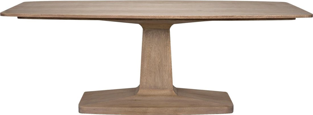 Travis Collection Walnut Veneer Dining Table With Washed Finish (1 of 8)