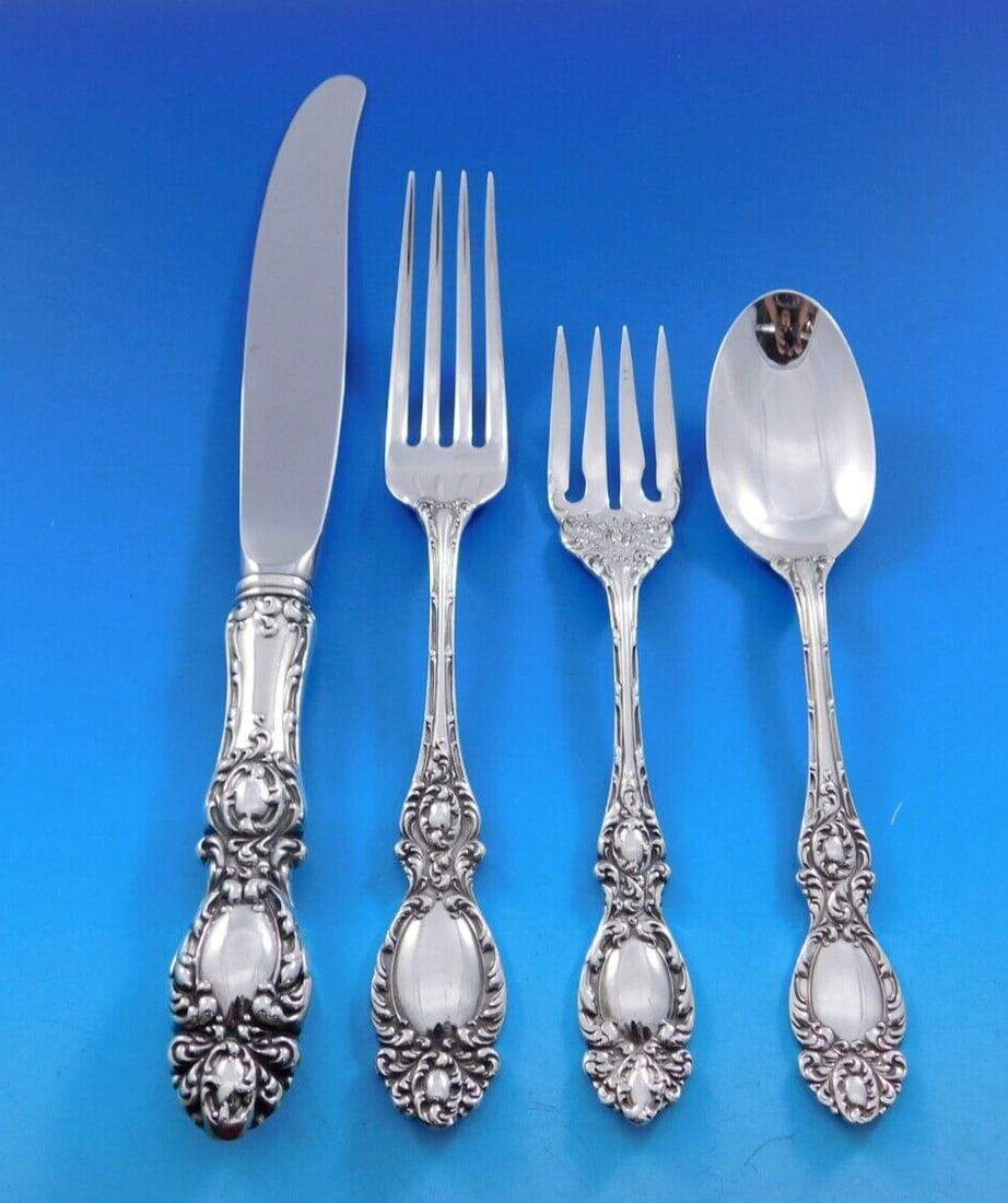 Wallace Lucerne Sterling Silver 4-Piece Place Setting Vintage (1 of 4)