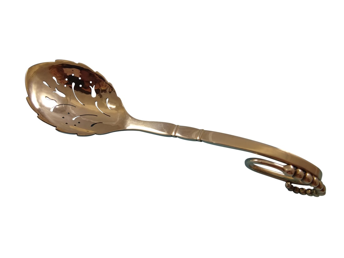 Georg Jensen Ornamental #41 Sterling Silver Sugar Sifter Ladle 5 1/4" (1 of 6)