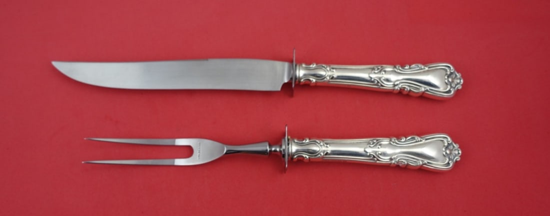 Wallace Lady Windsor Sterling Silver Steak Carving Set 10 3/4" (1 of 2)