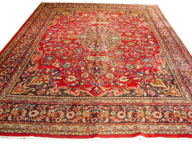 9'6 x 12'9 Old Persian Mashad Handcrafted Rug (1 of 5)