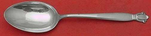 Sterling Silver Serving Spoon Jenny Lind Pattern by Weidlich 7 7/8 Inch (1 of 2)