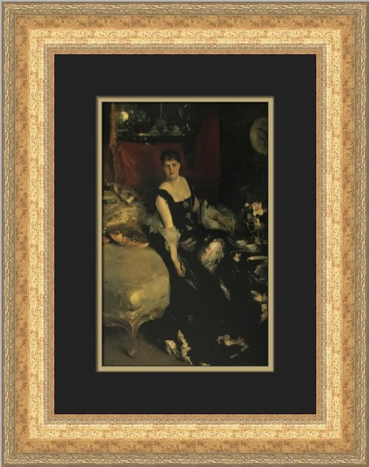 John Singer Sargent Mrs Kate Moore Custom Framed Print 19x16 Expressionism: John Singer Sargent Mrs Kate Moore Custom Framed Print 19x16 Expressionism This exquisite custom framed print features John Singer Sargent's renowned artwork titled "Mrs Kate Moore." Measuring 19 in x