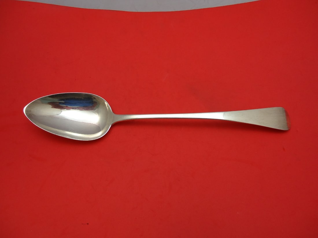 1824 English Sterling Silver Stuffing Spoon 11 1/2 Inches Unmonogrammed (1 of 1)