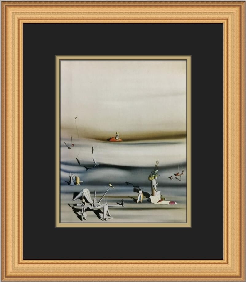 Yves Tanguy Days of Slowness Custom Framed Surrealism Print 14x13: Yves Tanguy Days of Slowness Custom Framed Surrealism Print 14x13 This beautiful custom framed print titled "Days of Slowness" by artist Yves Tanguy is a stunning representation of Surrealism. Created