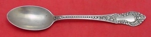Knowles Mauser Apollo Sterling Silver Coffee Spoon 5 3/8": Knowles Mauser Apollo Sterling Silver Coffee Spoon 5 3/8" This exquisite coffee spoon features the elegant Apollo pattern by Knowles and Mauser, crafted from high-quality sterling silver. Measuring 5