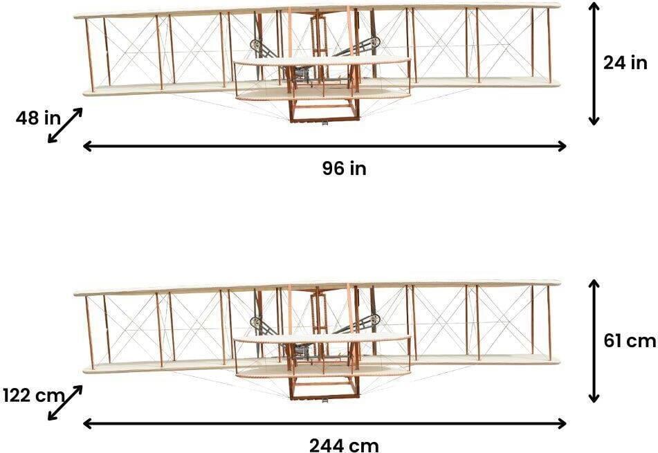 Handmade 1:10 Scale 1903 Wright Flyer Model in Americana Style (1 of 4)