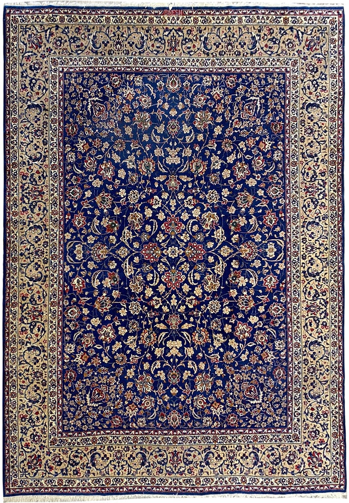 10 x 13.4 Blue Persian Rug for Elegant Home Decor: 10 x 13.4 Blue Persian Rug for Elegant Home Decor Free continental US Shipping Enhance your space with this exquisite 10 x 13.4 Persian rug featuring a striking blue color. Crafted with attention to d