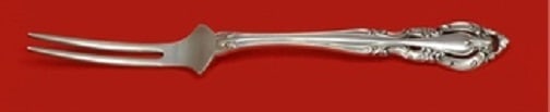 Gorham Baronial New Sterling Silver Serving Fork 7.5" Custom Made: Gorham Baronial New Sterling Silver Serving Fork 7.5" Custom Made This exquisite 7 1/2" serving fork is a custom-made piece from the Baronial New pattern by Gorham. Crafted from high-quality sterling