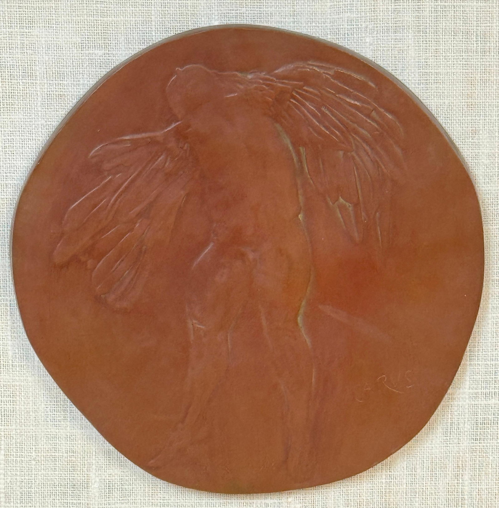 Icarus Cast Bronze Plaque by Leonard Baskin Numbered 3 of 250 1969 - 3