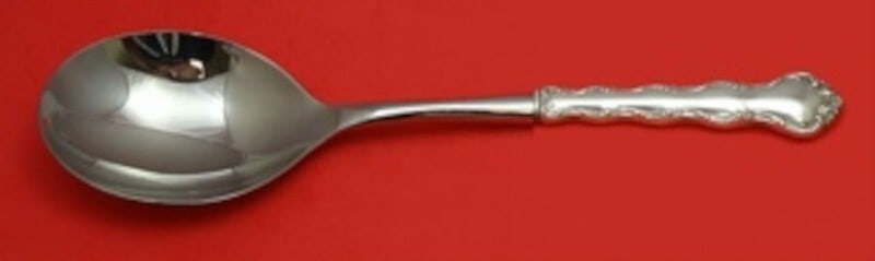 Reed and Barton Tara Sterling Silver Custom Casserole Spoon 11.5": Reed and Barton Tara Sterling Silver Custom Casserole Spoon 11.5" Introducing the Tara Casserole Spoon by Reed and Barton, a stunning piece crafted from sterling silver. This custom-made serving spoon