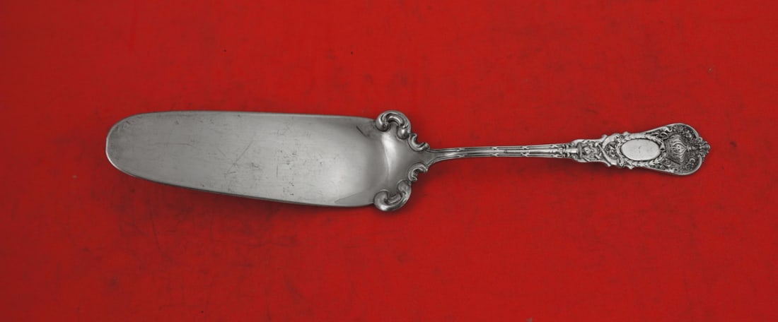 Durgin Empire Sterling Silver Jelly Cake Server 8 3/8 Inches: Durgin Empire Sterling Silver Jelly Cake Server 8 3/8 Inches This exquisite jelly cake server is from the Empire pattern by Durgin, crafted from high-quality sterling silver. With a length of 8 3/8 in