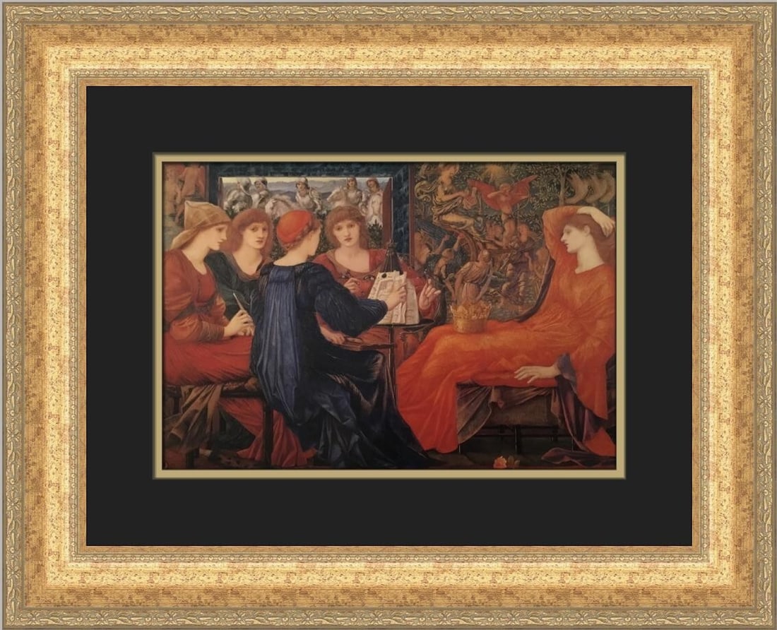 Edward Burne-Jones Laus Veneris Custom Framed Art Print 21 x 17: Edward Burne-Jones Laus Veneris Custom Framed Art Print 21 x 17 This exquisite custom framed print titled 'Laus Veneris' by the renowned artist Edward Burne-Jones captures the essence of Aestheticism